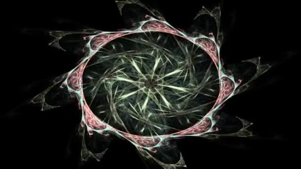 modèle radial fractal sur le sujet de la science, de la technologie et de la conception