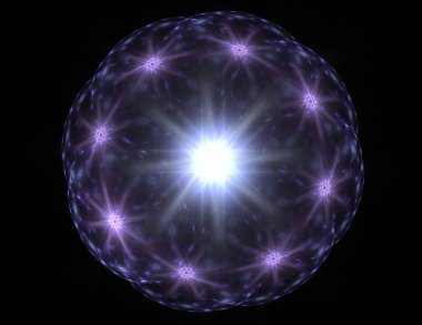 Uzay serisi geometrisini. Görsel olarak çekici zemin kavramsal Izgaralar eğrileri ve fraktal öğeleri öğesi olarak uygun yapılmış 