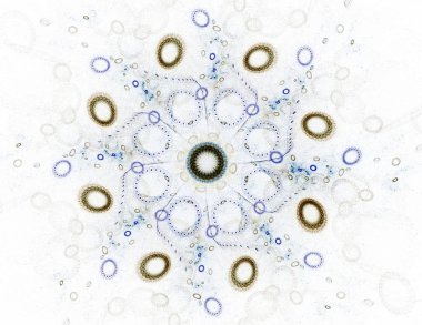 Dantelli renkli saat desen. Dijital fractal sanat tasarım. Kutsal semboller işaretler geometrisi soyut tasarım. 
