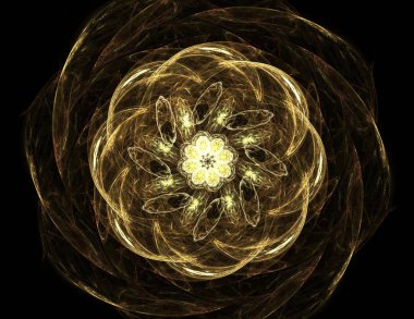 Uzay serisi geometrisini. Görsel olarak çekici zemin kavramsal Izgaralar eğrileri ve fraktal öğeleri öğesi olarak uygun yapılmış 