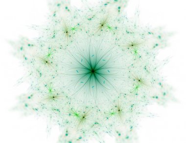 Konuyla ilgili soyut fraktal formlar grafik tasarım ve nükleer fizik bilim parçacıkların. Kutsal geometri futuristik