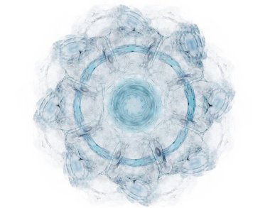 Konuyla ilgili soyut fraktal formlar grafik tasarım ve nükleer fizik bilim parçacıkların. Kutsal geometri futuristik