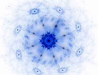 Konuyla ilgili soyut fraktal formlar grafik tasarım ve nükleer fizik bilim parçacıkların. Kutsal geometri futuristik