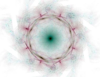 Konuyla ilgili soyut fraktal formlar grafik tasarım ve nükleer fizik bilim parçacıkların. Kutsal geometri futuristik