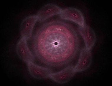 Dantelli renkli saat desen. Dijital fractal sanat tasarım. Kutsal semboller işaretler geometrisi soyut tasarım. 