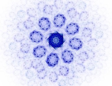 Konuyla ilgili soyut fraktal formlar grafik tasarım ve nükleer fizik bilim parçacıkların. Kutsal geometri futuristik