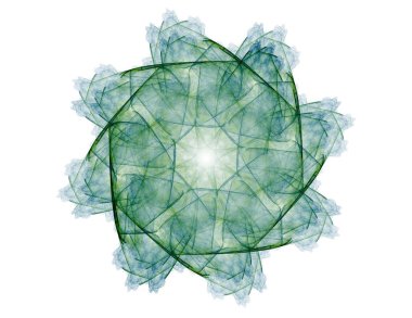 Dantelli renkli saat desen. Dijital fractal sanat tasarım. Kutsal semboller işaretler geometrisi soyut tasarım. 