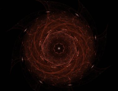 Uzay serisi geometrisini. Görsel olarak çekici zemin kavramsal Izgaralar eğrileri ve fraktal öğeleri öğesi olarak uygun yapılmış 