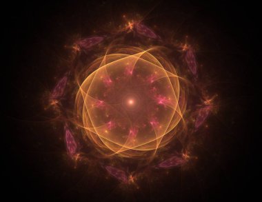 Uzay serisi geometrisini. Görsel olarak çekici zemin kavramsal Izgaralar eğrileri ve fraktal öğeleri öğesi olarak uygun yapılmış 