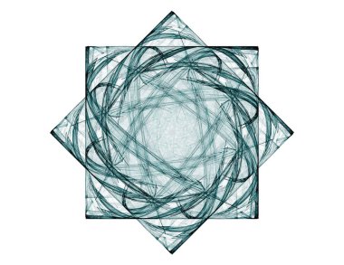 Uzay serisi geometrisini. Görsel olarak çekici zemin kavramsal Izgaralar eğrileri ve fraktal öğeleri öğesi olarak uygun yapılmış 