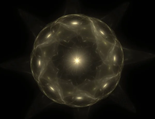 Geometrie von Raumreihen. optisch ansprechender Hintergrund aus konzeptionellen Gitterkurven und fraktalen Elementen als Element geeignet — Stockfoto