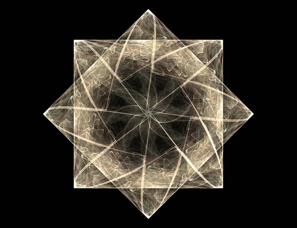 Konuyla ilgili soyut fraktal formlar grafik tasarım ve nükleer fizik bilim parçacıkların. Kutsal geometri futuristik