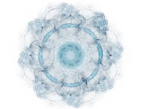 Konuyla ilgili soyut fraktal formlar grafik tasarım ve nükleer fizik bilim parçacıkların. Kutsal geometri futuristik