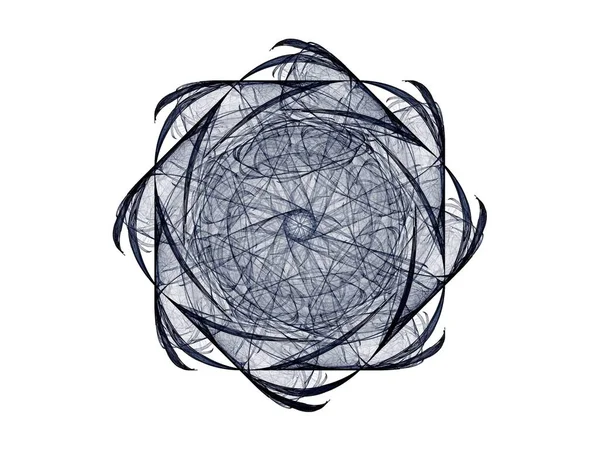 Lacy färgglada clockwork mönster. Digitala fraktal konstdesign. Abstrakt design av heliga symboler tecken geometri. — Stockfoto