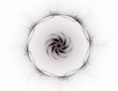 Konuyla ilgili soyut fraktal formlar grafik tasarım ve nükleer fizik bilim parçacıkların. Kutsal geometri futuristik