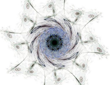 Dantelli renkli saat desen. Dijital fractal sanat tasarım. Kutsal semboller işaretler geometrisi soyut tasarım. 