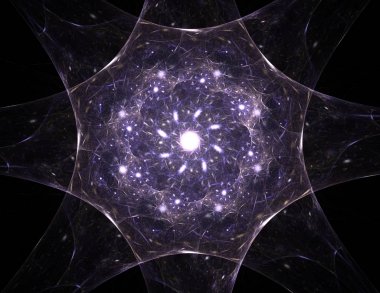 Uzay serisi geometrisini. Görsel olarak çekici zemin kavramsal Izgaralar eğrileri ve fraktal öğeleri öğesi olarak uygun yapılmış 