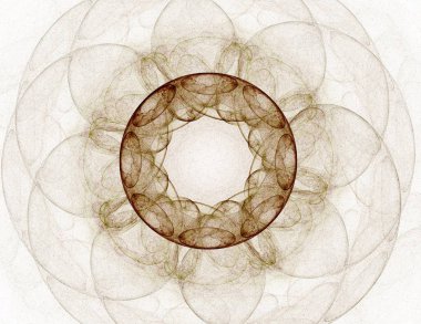 Uzay serisi geometrisini. Görsel olarak çekici zemin kavramsal Izgaralar eğrileri ve fraktal öğeleri öğesi olarak uygun yapılmış 