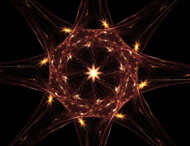 Uzay serisi geometrisini. Görsel olarak çekici zemin kavramsal Izgaralar eğrileri ve fraktal öğeleri öğesi olarak uygun yapılmış 