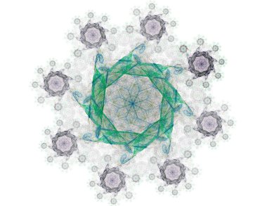 Uzay serisi geometrisini. Görsel olarak çekici zemin kavramsal Izgaralar eğrileri ve fraktal öğeleri öğesi olarak uygun yapılmış 