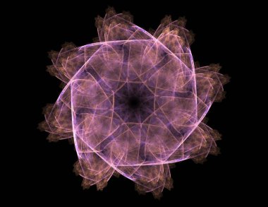 Dantelli renkli saat desen. Dijital fractal sanat tasarım. Kutsal semboller işaretler geometrisi soyut tasarım. 