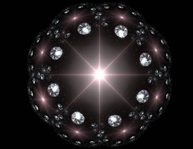 Uzay serisi geometrisini. Görsel olarak çekici zemin kavramsal Izgaralar eğrileri ve fraktal öğeleri öğesi olarak uygun yapılmış 