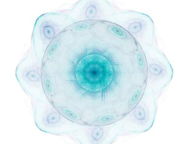 Dantelli renkli saat desen. Dijital fractal sanat tasarım. Kutsal semboller işaretler geometrisi soyut tasarım. 