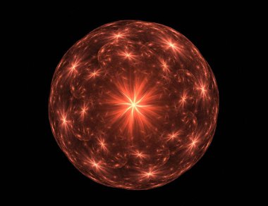 Uzay serisi geometrisini. Görsel olarak çekici zemin kavramsal Izgaralar eğrileri ve fraktal öğeleri öğesi olarak uygun yapılmış 