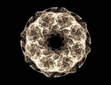 Uzay serisi geometrisini. Görsel olarak çekici zemin kavramsal Izgaralar eğrileri ve fraktal öğeleri öğesi olarak uygun yapılmış 