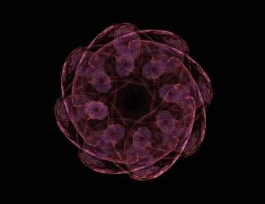 Dantelli renkli saat desen. Dijital fractal sanat tasarım. Kutsal semboller işaretler geometrisi soyut tasarım. 