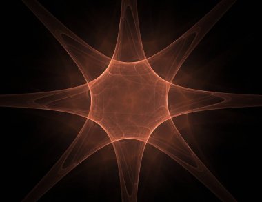 Konuyla ilgili soyut fraktal formlar grafik tasarım ve nükleer fizik bilim parçacıkların. Kutsal geometri futuristik