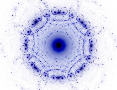 Konuyla ilgili soyut fraktal formlar grafik tasarım ve nükleer fizik bilim parçacıkların. Kutsal geometri futuristik