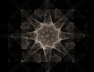 Dantelli renkli saat desen. Dijital fractal sanat tasarım. Kutsal semboller işaretler geometrisi soyut tasarım. 