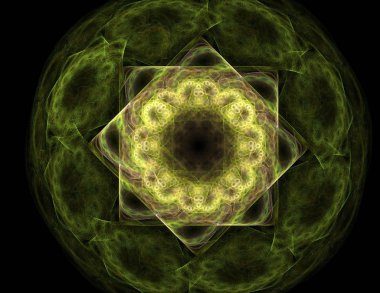 Uzay serisi geometrisini. Görsel olarak çekici zemin kavramsal Izgaralar eğrileri ve fraktal öğeleri öğesi olarak uygun yapılmış 