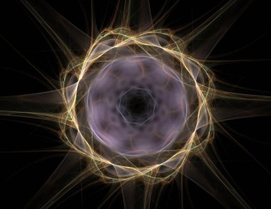 Uzay serisi geometrisini. Görsel olarak çekici zemin kavramsal Izgaralar eğrileri ve fraktal öğeleri öğesi olarak uygun yapılmış 