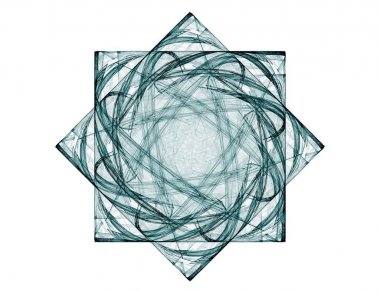 Uzay serisi geometrisini. Görsel olarak çekici zemin kavramsal Izgaralar eğrileri ve fraktal öğeleri öğesi olarak uygun yapılmış 