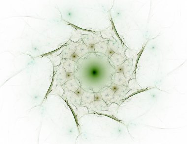 Konuyla ilgili soyut fraktal formlar grafik tasarım ve nükleer fizik bilim parçacıkların. Kutsal geometri futuristik