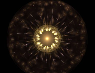 Uzay serisi geometrisini. Görsel olarak çekici zemin kavramsal Izgaralar eğrileri ve fraktal öğeleri öğesi olarak uygun yapılmış 