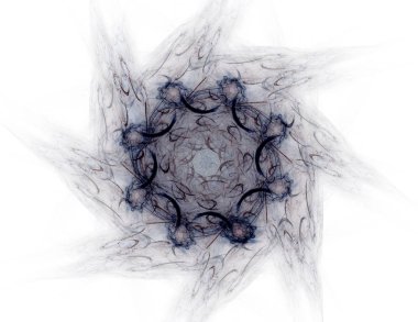 Uzay serisi geometrisini. Görsel olarak çekici zemin kavramsal Izgaralar eğrileri ve fraktal öğeleri öğesi olarak uygun yapılmış 