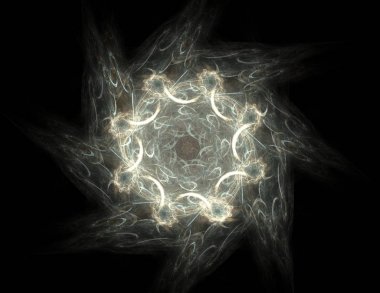 Uzay serisi geometrisini. Görsel olarak çekici zemin kavramsal Izgaralar eğrileri ve fraktal öğeleri öğesi olarak uygun yapılmış 