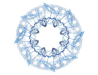 Dantelli renkli saat desen. Dijital fractal sanat tasarım. Kutsal semboller işaretler geometrisi soyut tasarım. 