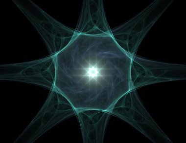 Uzay serisi geometrisini. Görsel olarak çekici zemin kavramsal Izgaralar eğrileri ve fraktal öğeleri öğesi olarak uygun yapılmış 