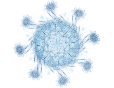 Uzay serisi geometrisini. Görsel olarak çekici zemin kavramsal Izgaralar eğrileri ve fraktal öğeleri öğesi olarak uygun yapılmış 