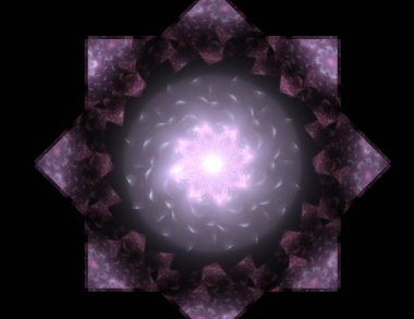 Konuyla ilgili soyut fraktal formlar grafik tasarım ve nükleer fizik bilim parçacıkların. Kutsal geometri futuristik