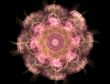 Uzay serisi geometrisini. Görsel olarak çekici zemin kavramsal Izgaralar eğrileri ve fraktal öğeleri öğesi olarak uygun yapılmış 