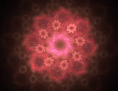 Uzay serisi geometrisini. Görsel olarak çekici zemin kavramsal Izgaralar eğrileri ve fraktal öğeleri öğesi olarak uygun yapılmış 