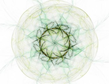 Uzay serisi geometrisini. Görsel olarak çekici zemin kavramsal Izgaralar eğrileri ve fraktal öğeleri öğesi olarak uygun yapılmış 