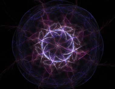 Uzay serisi geometrisini. Görsel olarak çekici zemin kavramsal Izgaralar eğrileri ve fraktal öğeleri öğesi olarak uygun yapılmış 