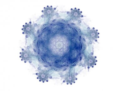Konuyla ilgili soyut fraktal formlar grafik tasarım ve nükleer fizik bilim parçacıkların. Kutsal geometri futuristik