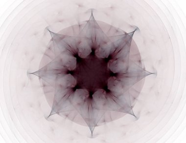 Konuyla ilgili soyut fraktal formlar grafik tasarım ve nükleer fizik bilim parçacıkların. Kutsal geometri futuristik